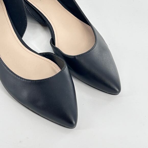 Nine West SAIGE D’Orsay Flats 8.5 NWOT Black Point Toe Capsule - Picture 5 of 7